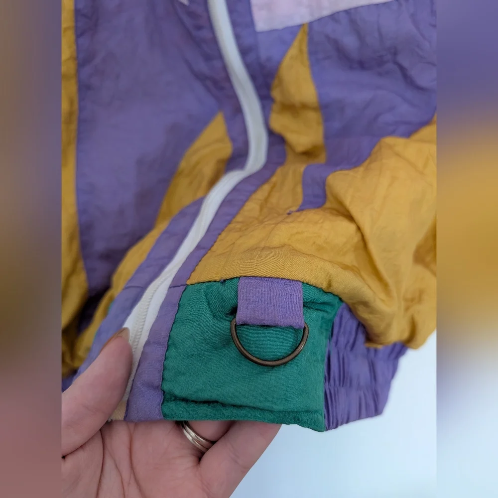 Vintage 80s/90s DJI Colorblock Windbreaker Jacket - Picture 4 of 8
